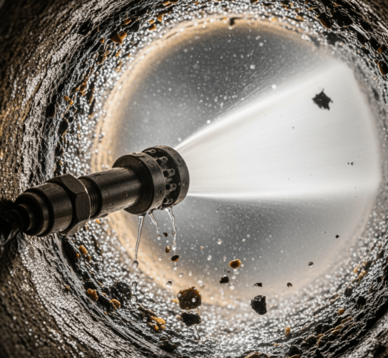 hydro jetting unclogs drains